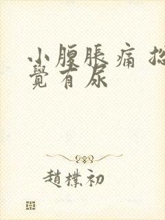 小腹胀痛 总感觉有尿