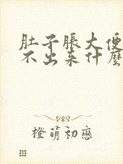 肚子胀大便又拉不出来什么原因