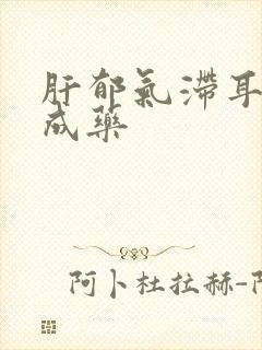 肝郁气滞耳鸣中成药