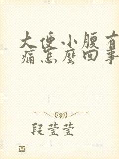 大便小腹有点疼痛怎么回事