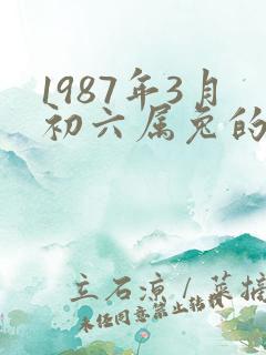 1987年3月初六属兔的命运