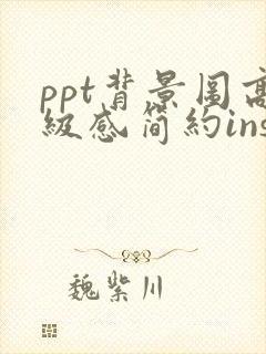 ppt背景图高级感简约ins