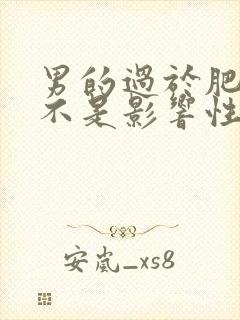 男的过于肥胖是不是影响性功能