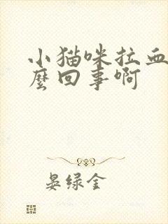 小猫咪拉血是怎么回事啊