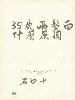 35岁两鬓白发什么原因