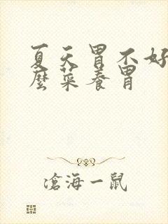 夏天胃不好吃什么菜养胃