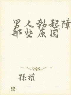 男人勃起障碍有那些原因