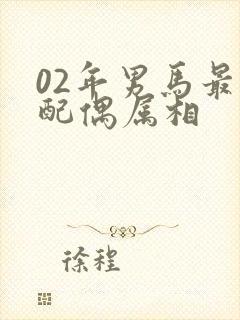 02年男马最佳配偶属相