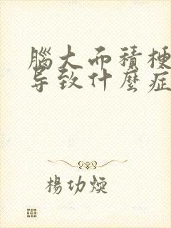 脑大面积梗塞会导致什么症状