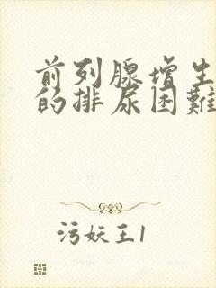 前列腺增生引起的排尿困难怎么办