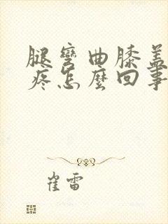 腿弯曲膝盖外侧疼怎么回事