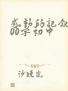 感动的记叙文600字初中