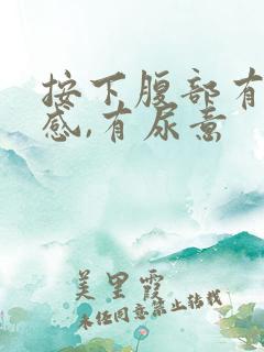 按下腹部有疼痛感,有尿意