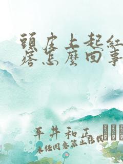 头皮上起红色疙瘩怎么回事