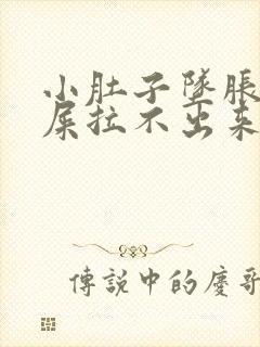 小肚子坠胀想拉屎拉不出来怎么回事