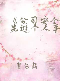 《公司安全生产先进个人事迹材料》