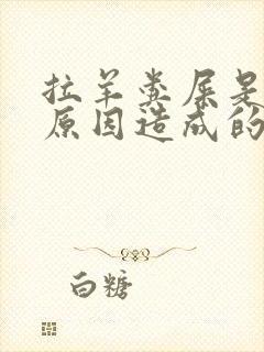 拉羊粪屎是什么原因造成的