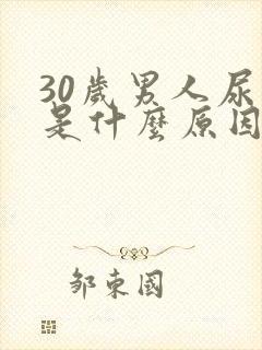 30岁男人尿频是什么原因