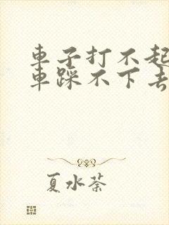 车子打不起火刹车踩不下去是怎么回事