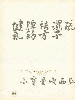 健脾祛湿疏肝理气的方子