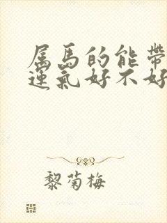 属马的能带貔貅运气好不好