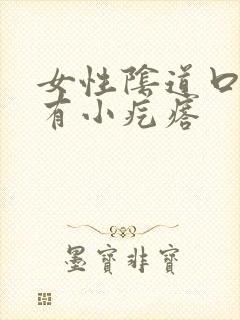 女性阴道口边缘有小疙瘩