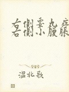 右侧睾丸疼痛和右侧小腹胀痛