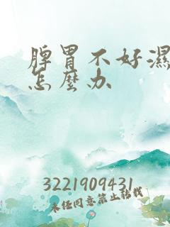 脾胃不好湿气重怎么办