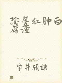 阴唇红肿白带豆腐渣