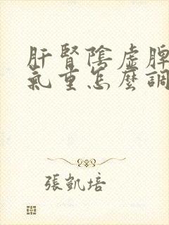 肝肾阴虚脾虚湿气重怎么调理