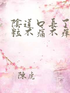 阴道口长了小肉粒不痛不痒