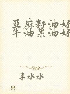 亚麻籽油好还是牛油果油好