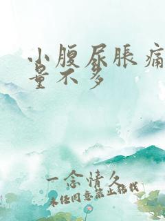 小腹尿胀痛 尿量不多