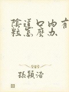 阴道口内有小颗粒怎么办