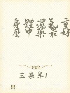 身体湿气重吃什么中药最好最快排湿