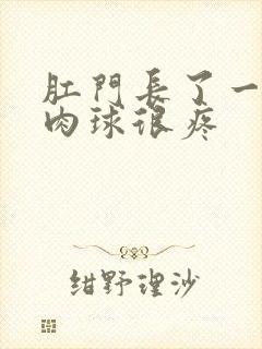 肛门长了一个小肉球很疼