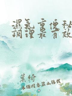 湿气重便秘怎么调理最有效