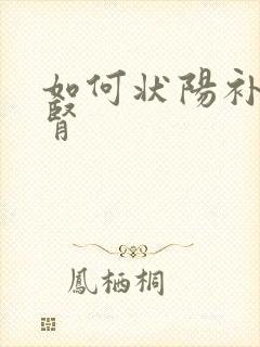 如何状阳补肾补肾