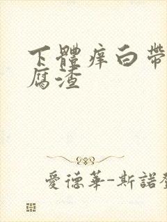 下体痒白带呈豆腐渣