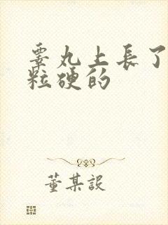 睾丸上长了个肉粒硬的