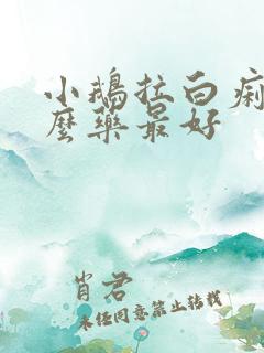 小鹅拉白痢吃什么药最好