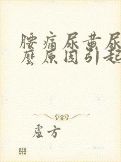 腰痛尿黄尿臭什么原因引起的