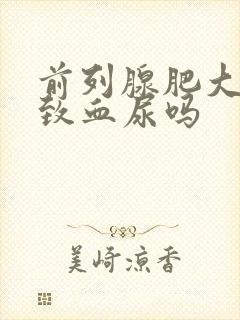 前列腺肥大会导致血尿吗