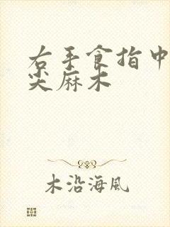 右手食指中指指尖麻木