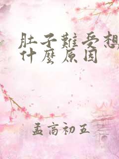 肚子难受想吐是什么原因