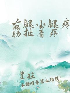 右腿小腿疼一条筋扯着疼