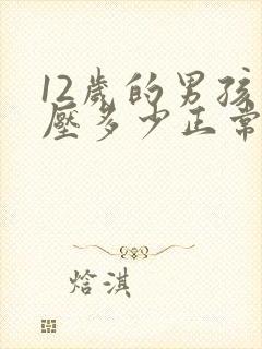 12岁的男孩血压多少正常