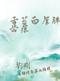 舌苔白厚胖大有齿痕