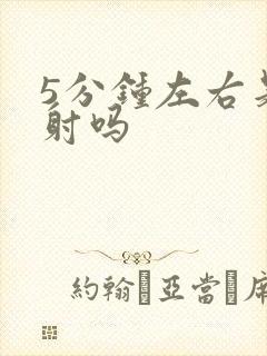 5分钟左右是早射吗