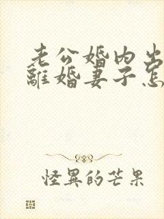 老公婚内出轨要离婚妻子怎么去挽回